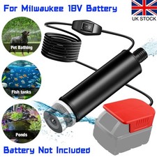 120W 12V Cordless Submersible Water Pump Compatible with Milwaukee 18V Battery