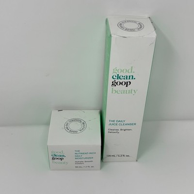 goop. beauty. The Daily Juice Cleanser and  Nutrient Rich Daily Moisturizer Set