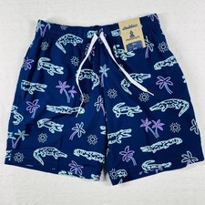 Chubbies Swim Trunks Mens Small Blue Neon Glades 7" Classic Mesh Liner Alligator