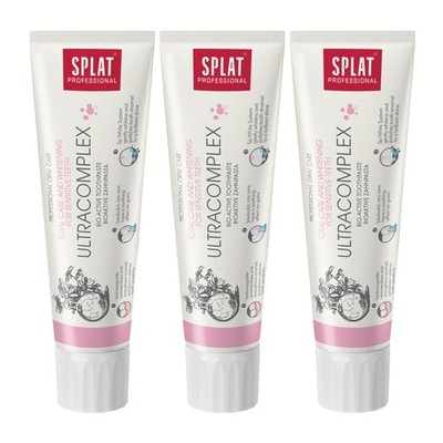 Zahnpasta sensitiv fluoridfrei aufhellend SPLAT Ultracomplex 3x100 ml