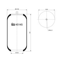 febi Bilstein Federbalg, Luftfederung 45145 FüR MERCEDES-BENZ Evobus Setra
