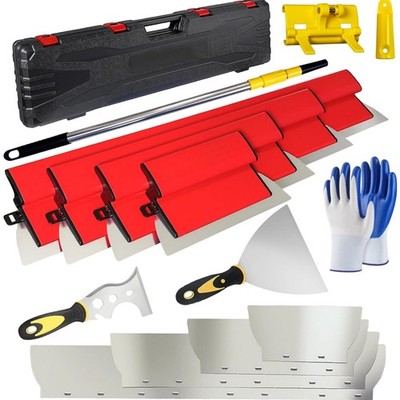 Spatula Set Profi 14 Stück Trockenbau Spachtel Belag Glättwerkzeuge Steel
