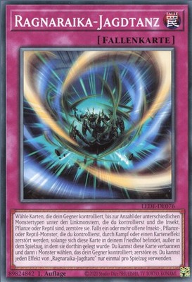 YuGiOh Ragnaraika-Jagdtanz LEDE-DE076 Common Deutsch NM 1st