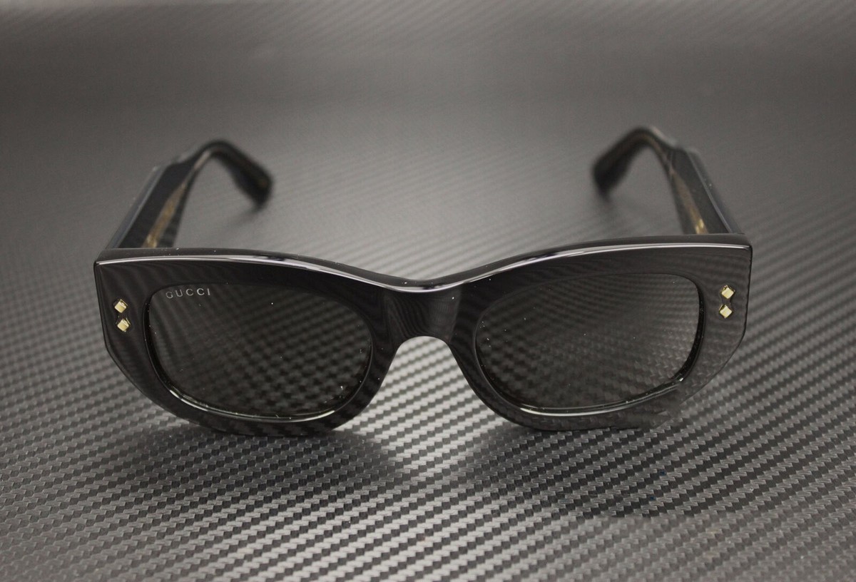 GUCCI GG1215S 002 Black Dark Grey Women's 51 mm M Size Sunglasses