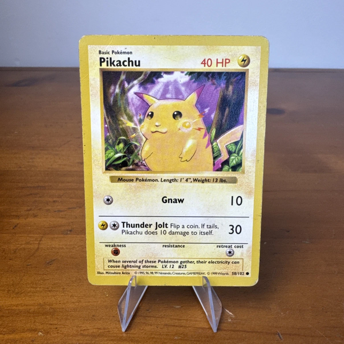 Pikachu Pokémon TCG Individual Trading Card Games Base Set in