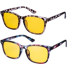 Night Driving Glasses for Women Men Anti Glare Polarized Yellow Lens Night Vi...