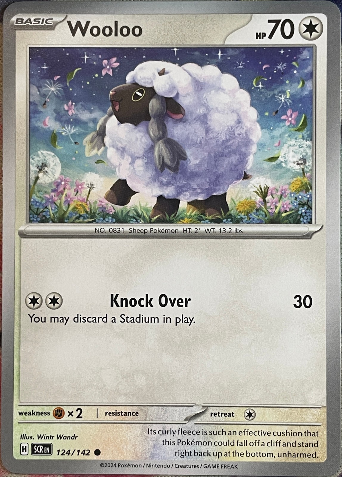 Wooloo - 124/142 - Stellar Crown Pokemon 2024