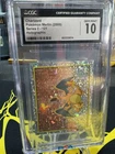 Gem 10 Merlin Series 2 Charizard Mini Cracked Ice Holo Rare Pokemon Sticker 2000