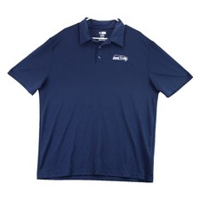 NFL Seattle Seahawks Team Apparel TX3 Cool Polo Shirt Men's XL Navy Blue