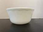 Vintage Hazel Atlas White Milk Glass Mixing Bowl With Scalloped Rim