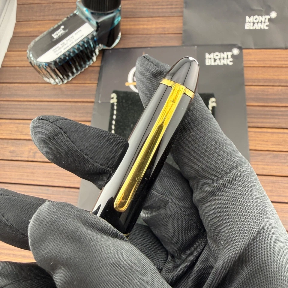 MONTBLANC Meisterstück Füllfederhalter 146 Erste Jahre 2000 Mittlere Feder Gold - Bild 4 von 4