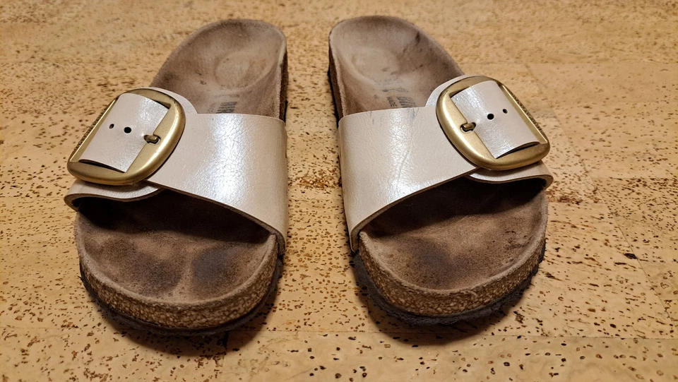 Birkenstock Madrid Big Buckle Graceful Pearl White (EU 37), wie neu - Bild 2 von 4