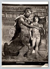 Pompeii Fresco Achilles and Chiron Centaur Postcard Museo Nazionale Napoli