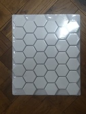 Splendour White Gloss Hexagon Mosaic Ceramic Tile Sheet. Sheet Size 282x325x6mm
