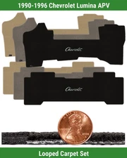 Custom Classic Loop Mat Set for '90-96 Chevy Lumina APV w/Logo (2 pieces) #EDX