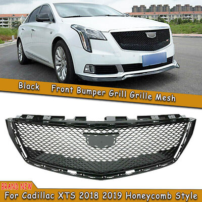 1x Car Front Bumper Grille Honeycomb Grill Fit For Cadillac XTS 2018-2020 Black