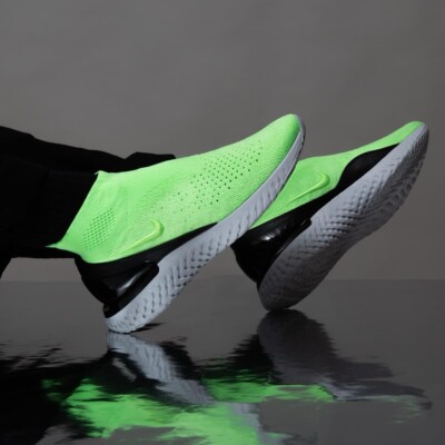 Nike Rise React Flyknit Mens “Lime Blast” Running Shoes