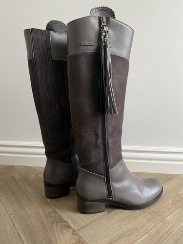 Welligogs Boots Mayfair Suede & Leather Tasselled Spanish Riding Boot EU 38 UK 5 - Picture 2 of 21