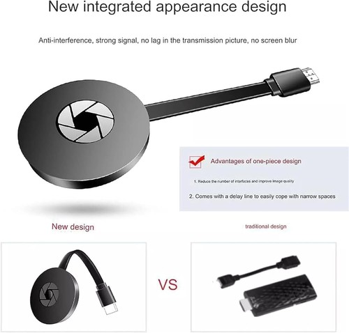 2X Para Chromecast Google HDMI Dongle G2 1080P Wifi MiraScreen Para TV Android iOS - Imagen 12 de 19