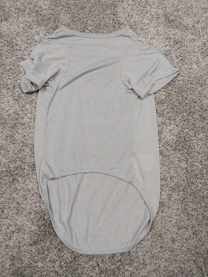 Heart To Tail Gray " Tequila And Tacos " Size Large Dog Shirt EUC - Image 2 of 4