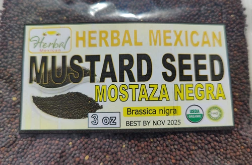 Mostaza Negra, Black mustard seed , Brassica nigra, Semilla de mostaza  Negra !! - Picture 4 of 7