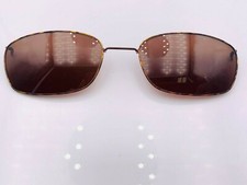 Vintage Tortoise Metal Oval Clip-On Sunglasses Frames