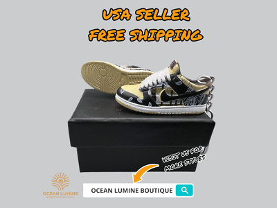SB Dunk Low 3D Mini Sneaker Keychain, Basketball Sneaker Collectible Box Options