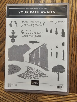 Stampin' Up! YOUR PATH AWAITS Stamp Set Fountain Scene Builder Tree Follow