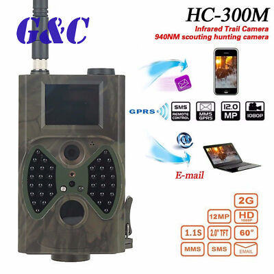 HC-300M 12MP GPRS MMS 1080P Wildlife IR Night Video Hunting Trail
