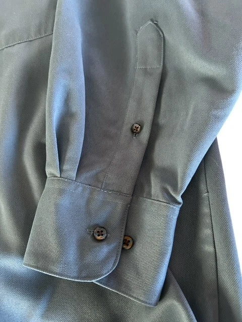 男式 Cezani 衬衫尺寸 17 32/33 纽扣长袖前口袋 — 第 2/4 张图片