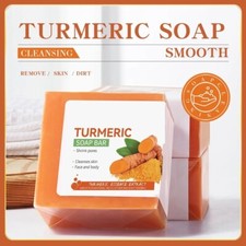 Tumeric 3pcs Soap Skin Whitening Dark Spots lightening Acne Brightening Turmeric