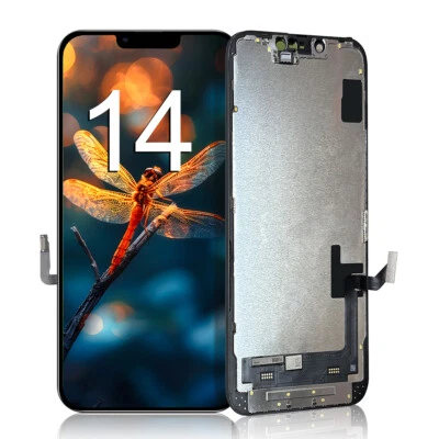 EFAITHFIX For iPhone 14 Screen Replacement LCD Screen 3D Touch Digitizer Assembly Frame