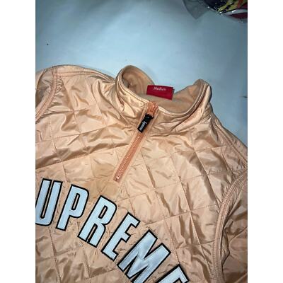 Supreme SS17 Quilted Arc Half Zip Pullover Jacket | eBay