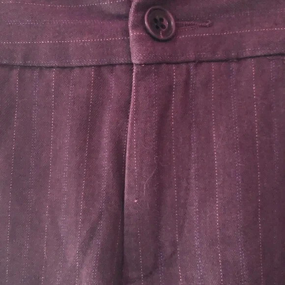 EDDIE BAUER BLAKELY FIT GREY WITH BLUE AND WHITE STRIPES DRESS PANTS SIZE 8