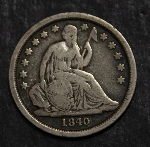 1840 O Seated Liberty Dime Choice VG  Lot 4060