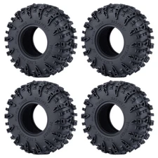 RCBATER 4Pcs 1.3" Crawling Tires for 1/18 1/24 RC Crawler TRX4M Ascent18 SCX24