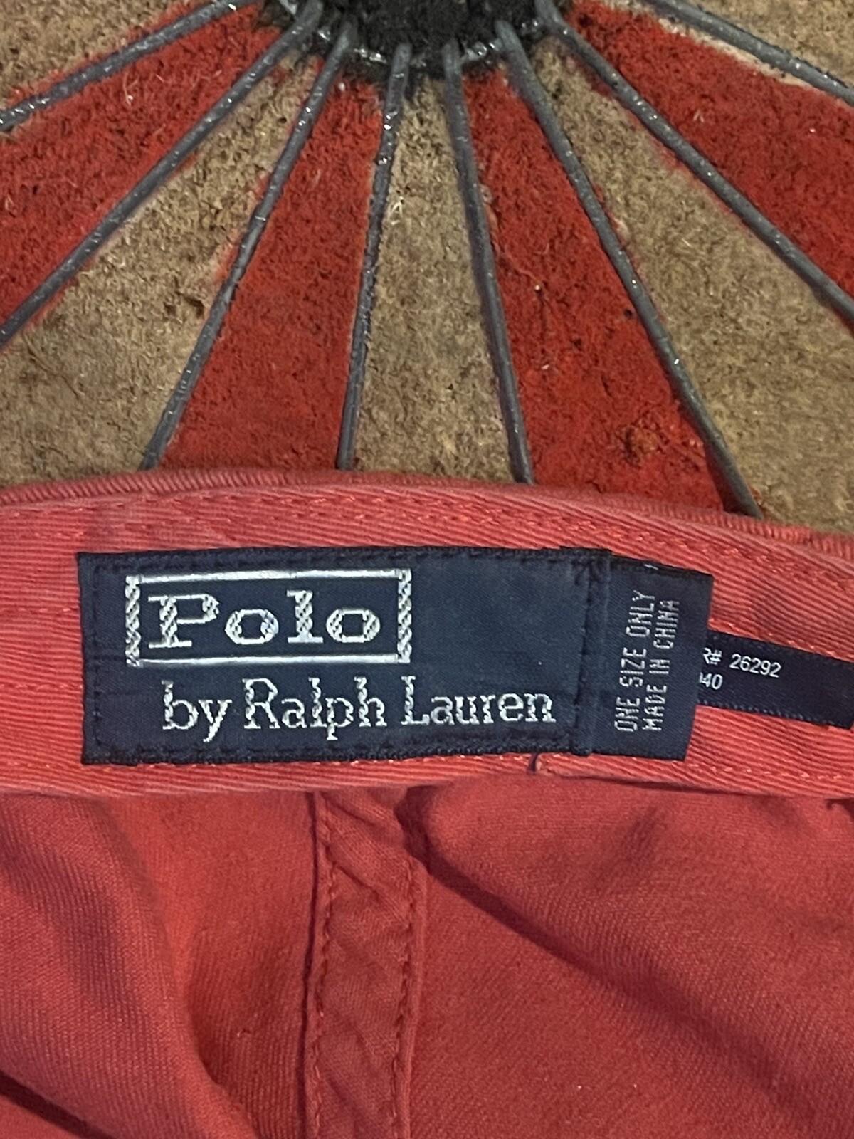Cappello Polo Ralph Lauren Pony 6 pannelli pelle strapback berretto papà lavato rosso rosa