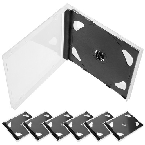 Set of 2 Plastik -CD -Scheibebox DVD-Organizer Und -Speicher CD-Slim-Hüllen - Afbeelding 6 van 12
