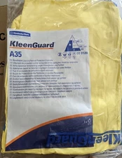 10pack Kimberly-Clark KleenGuard A35 Paint & Pressure Washer Coveralls XL Yellow