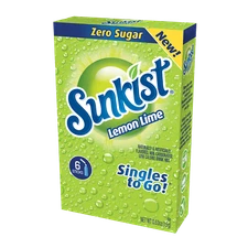 Sunkist Soda Lemon Lime Singles To Go Drink Mix, 0.53 OZ, 6 CT