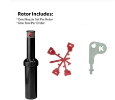 K-Rain MiniPro 4 Inch Rotor  1/2" Inlet W Nozzle and Tool 40-360 Degrees 4"