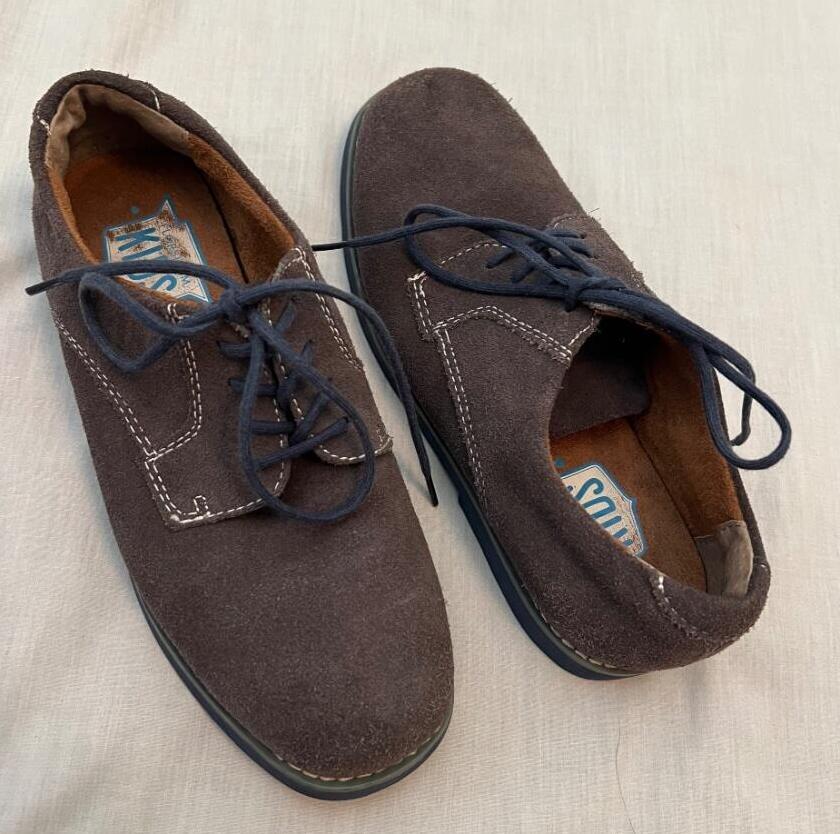 SAOLA Scarpe Kearny Oxford stringate FLORSHEIM bambino ragazzo taglia 3 grigio nabuk scamosciato