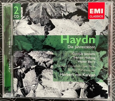 CD- HAYDN : THE SEASONS-DIE JAHRESZEITEN-KARAJAN-2CD -EMI-COMME NEUF-XH