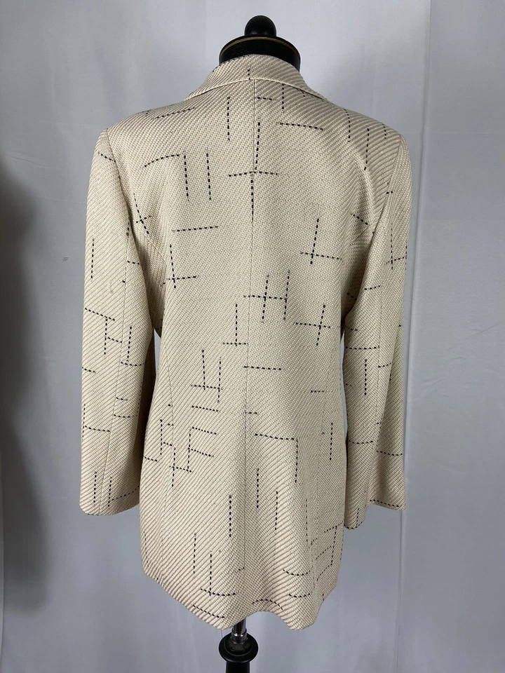 Gianfranco Ferre Size 12 Pink Single Breasted Wool Blazer - Изображение 2 из 3