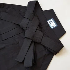 Japanese Hakama Bokuto Deluxe Black for Aikido Kendo Iaido