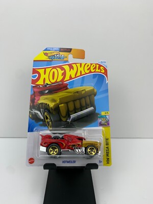 Hot Wheels 2024 Mainline H Case HW Mega Bite Hotweiler Red HW Lets Race 66/250