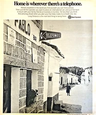 1978 Vintage BELL SYSTEM Telephone Printed Ad Full Page 9.5x12" NYT Magazine