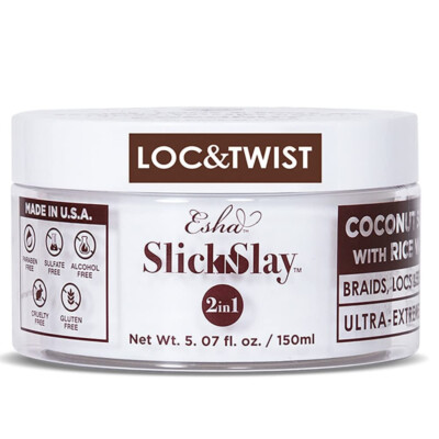Esha Slick N Slay Braiding Gel   3-In-1 Braid and Edge Gel   Ultra Extreme Hold 