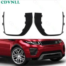 For Land Rover Range Rover Evoque 2016-19 Pair Front Bumper Fog Light Cover Trim