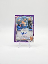 Edgardo Fermin 2021 Bowman Prospect Autographs Purple SP #/250 #PAPR-EF